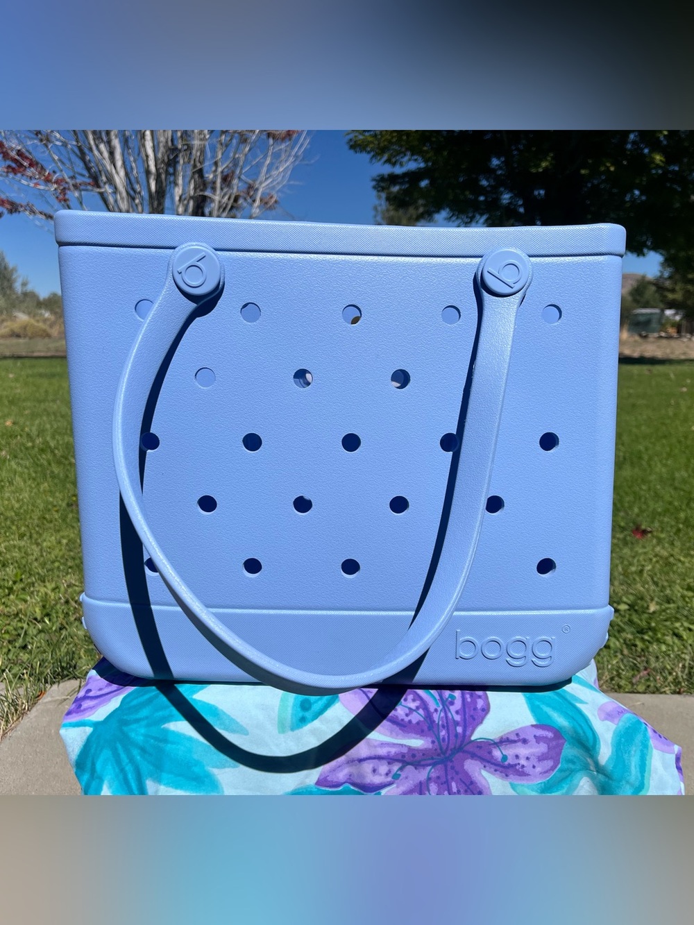 BOGG BAG. Beach tote. Periwinkle